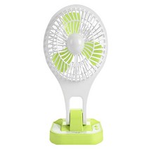 벨류텍 LED 휴대용 6인치 미니선풍기, VF-003, Green