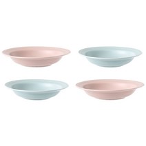 보울보울 볼볼빈티지 디저트볼 파우더핑크 2p + 스카이블루 2p, 혼합 색상, 1세트