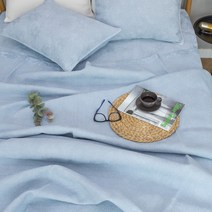까사엘 목화 인견 이불, 스카이블루