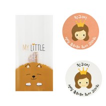 황씨네도시락 멍이M봉투 50p + 뉴왕관 걸 스티커 50p, 1세트