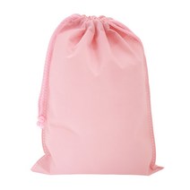 봄91 끈조리개 부직포 주머니 20 x 28 cm, 연핑크, 5개입