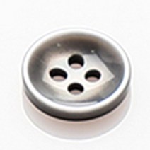 HR빅버튼 드라마 단추 11mm, 블랙, 12개입