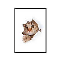 더윤 북유럽 캔버스액자 ANI0018, 메탈블랙