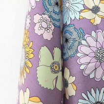 패브릭아트 순면 20수 플라워패턴 원단 바이올렛 시리즈, 3번