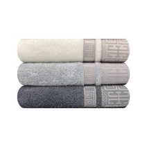 송월타월 트리폴리 뱀부 세면타월 170g, 랜덤 발송, 3개