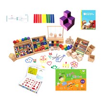 가베가족 큰솔가베 11종 체험수학세트 중급 + 선물 4종, 혼합 색상