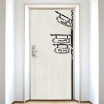 디자인수풀 현관문 시트 빈티지 스타일 VDS 137, 아이보리