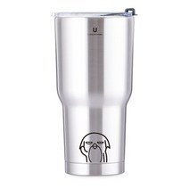 개콘프렌즈 메가 진공 스텐텀블러, 우, 900ml