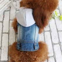 하라시코쿠키 반려견 남성미풀풀 청자켓 + 후드, 혼합 색상