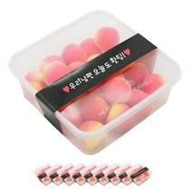 도나앤데코 PP일회용 내열 사각도시락 용기 1000ml 10p + 띠지스티커 블랙 우리남편 오늘도홧팅 10p, 1세트