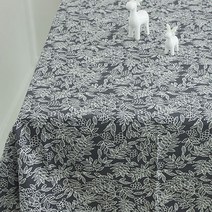 노랜드 리프 방수 테이블 커버, 다크그레이, 100 x 180 cm