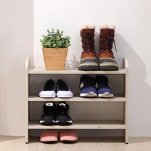 아라마가구 칸칸신발장 3단 기본형, 화이트워시