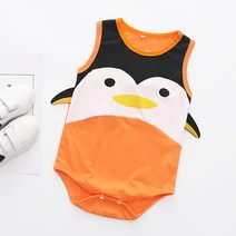 알럽베이비 여아용 쿨링펭귄 나시우주복