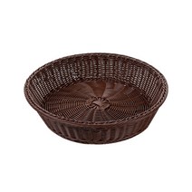 앤티스 다목적 배수 원형 나무바구니, 다크브라운