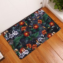 슈퍼식스 숲속에 피어난 꽃 시리즈 물 흡수 발매트 패드, 08