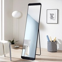 미소아이 아이폰 거치식 전신거울, 블랙