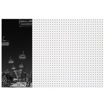 앤비커머스 인테리어 타공판 라인 좌 WHITE, 1개