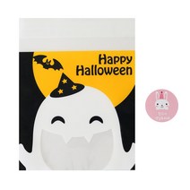 황씨네도시락 할로윈 달밤유령 쿠키봉투 50p + 토끼 친구야 생일축하해 스티커 50p, 1세트