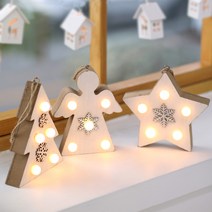 행복한마을 크리스마스 데코소품 네온오너먼트 3p세트, 1세트