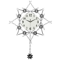 더자카 아트플라워 아날로그 벽시계, Y315ZHIW115