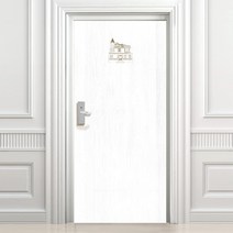 디자인수풀 현관문 시트 빈티지 스타일 VDSH 2 고급 우드목, 화이트