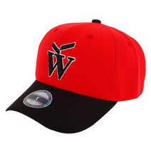 왓베이스볼 이너아자스타 W로고 모자 일반, BK + R