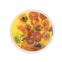 라이프포인트 원형 명화이미지 렌즈케이스, 해바라기, 1개