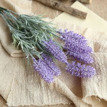 블랙앤화이트 인테리어 조화 꽃화분 리얼 라벤다부쉬, 퍼플, 1개