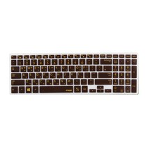 파인피아 삼성 노트북용 문자인쇄 칼라 키스킨 SS08번 삼성 NT370R5E/ NT450R5E/ NT450R5G/ NT450R5J, 초코렛, 1개