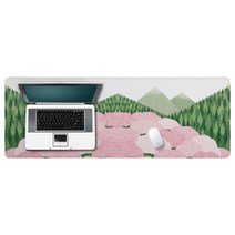 슈퍼LIME 마음이 포근해지는 일러스트 프린팅 데스크탑 패드, 04, 1개