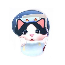 DM 알럽컴 귀여운 슬립 마우스 패드, 큰 고양이, 1개