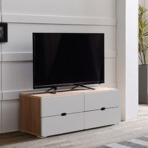 제이디퍼니처 레미 800 거실장 800 x 300 x 300 mm, 아카시아화이트