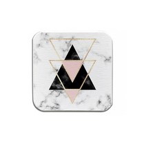 DM 알럽홈 대리석 규조토 패턴 코스터, 삼각형패턴Z13