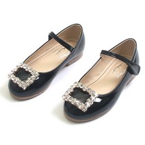 루루슈 여아용 에나멜 보석 장식 구두