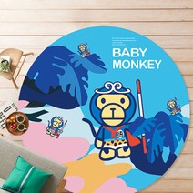 이지웜 원형쿠션 발매트, A-12