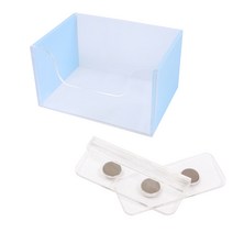 아올로 반려동물 파스텔 아크릴 사각화장실 + 화장실고정용자석, 파랑, 1세트