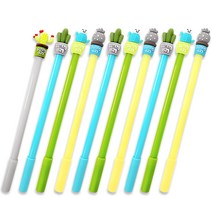 투영디자인 선인장 젤펜 0.5mm, 랜덤 발송, 10개입