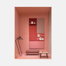 유로컴퍼니 캔버스 프린팅 액자 Canvas-H18 핑크인테리어