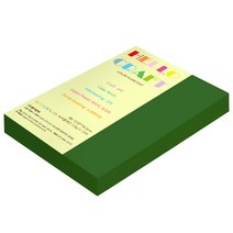 뉴씨플레인 종이문화 양면색상지 No.61 진연두, 360매입