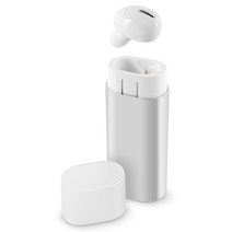 코시 보조배터리 겸용 1800mAh 블럭 블루투스 이어폰, EP3342BT, 화이트