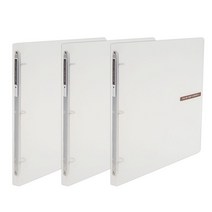 에코청운 칼라칩 O링 바인더 3공 2cm A4, 투명, 3개입