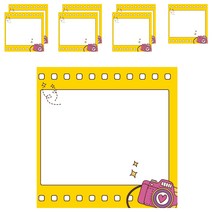 디자인매드 떡메모지 메모리 85 x 85 mm 100p, 07 옐로우, 8개입