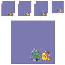 디자인매드 떡메모지 피그 85 x 85 mm 100p, 10 퍼플, 8개입