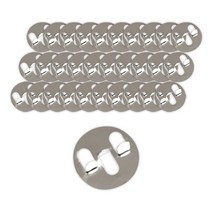 강군샵 소이 캔들 나무 심지 원형 심지탭, 100개입