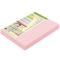 종이문화 두꺼운양면 카드지 레인보우카드 No.23 코스모스핑크, A4, 100매