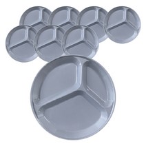 라로 나눔접시 대, 그레이, 8개