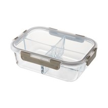 락앤락 4칸 유리 밀폐용기 직사각 1520ml LLG459, 1개, 단품