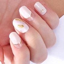 젤라뜨리에 샤이닝 젤 네일 스티커, Ivory Touch, 1세트