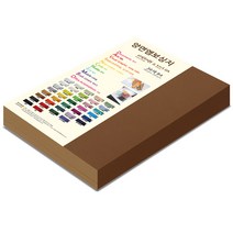 종이문화 양면엠보싱지 다빈치엠보 B4 No.20 브라운, 120매