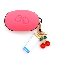 아이픽원 갤럭시 버즈 키링 이어폰 케이스, 체리핫핑크